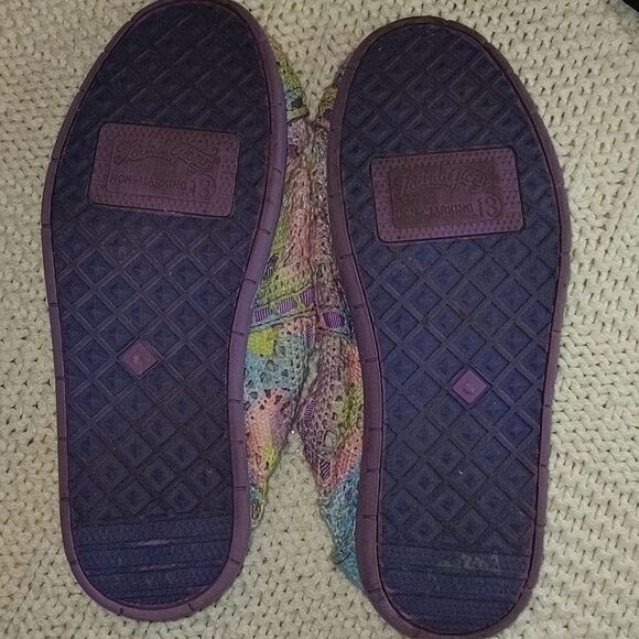 Faded Glory y2k Retro Rainbow Pastel Crochet Lace Kids tie dye shoes 🌈5 for $25 - Picture 6 of 9